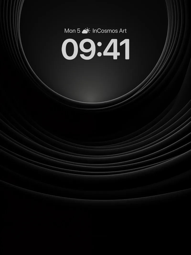 Void Spiral Wallpaper with Infinite Depth