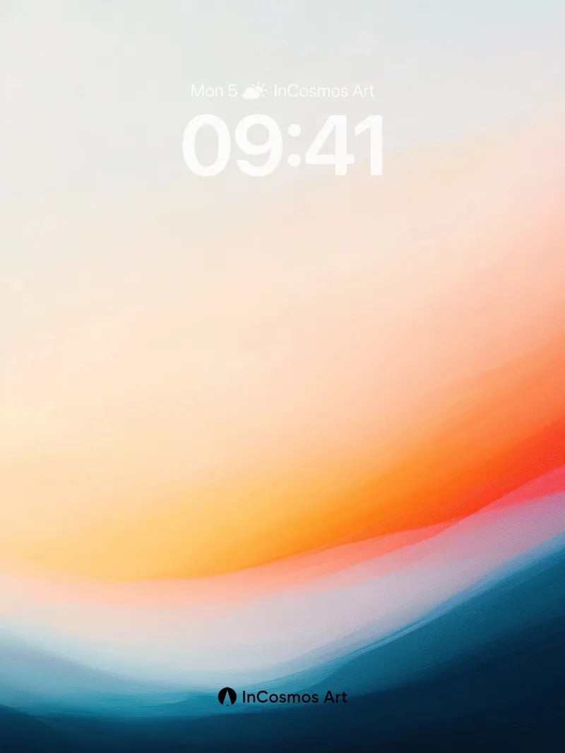 Serene Horizon Wallpaper with Ethereal Light Flow