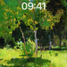 Sunlit Canopy Wallpaper with Dappled Shadows wallpaper for iPhone, iPad & Mac