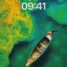 Serenity Drift Wallpaper with Algae Currents wallpaper for iPhone, iPad & Mac