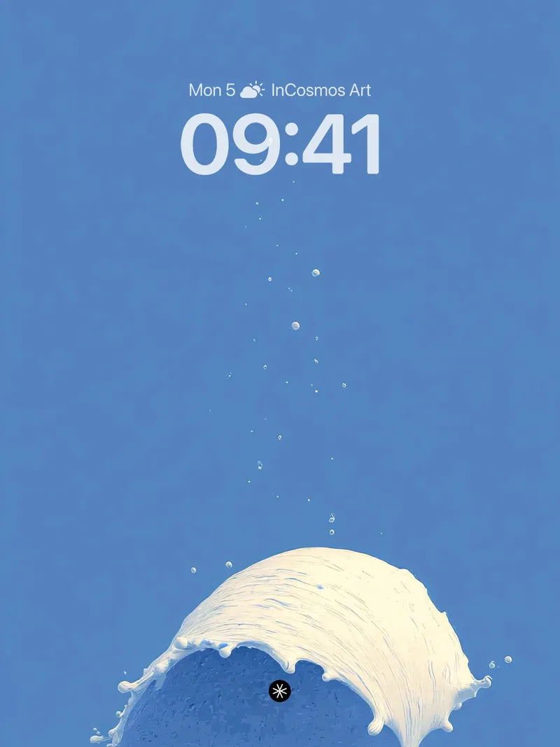 Milk Splash Wallpaper 4K for iPhone Lock Screen wallpaper for iPhone, iPad & Mac