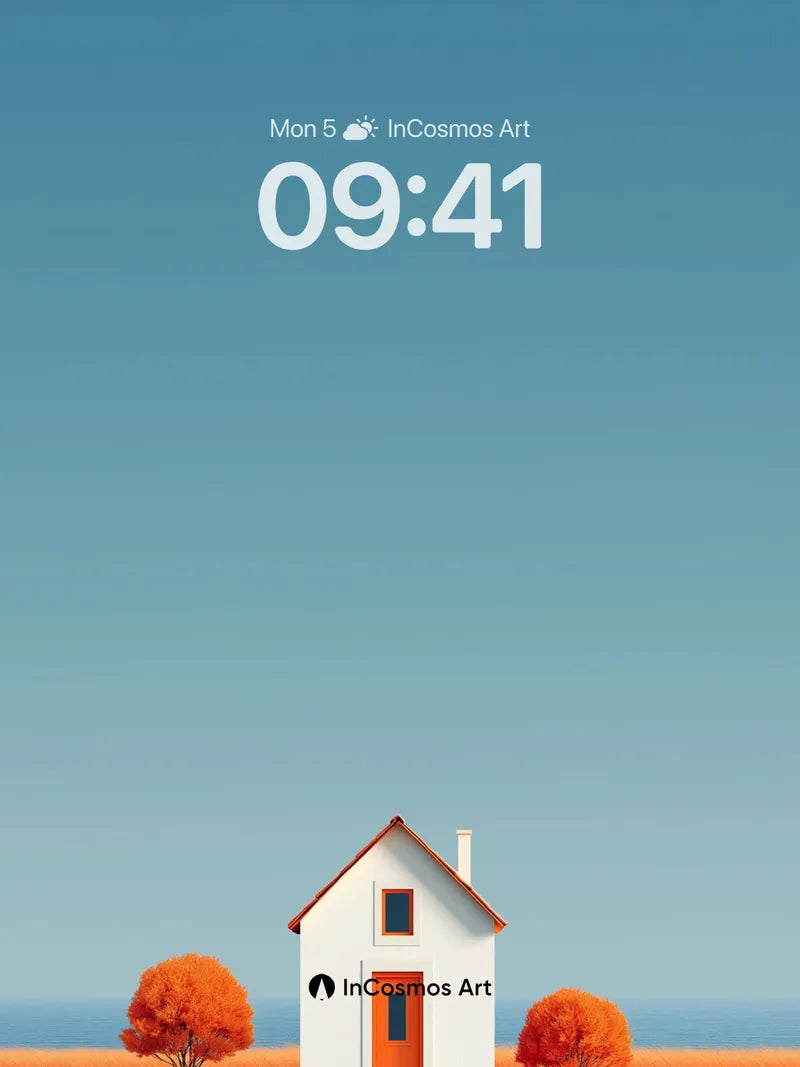 Serene Horizon Wallpaper with Autumnal Hush