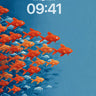 Vibrant Fish School Wallpaper wallpaper for iPhone, iPad & Mac