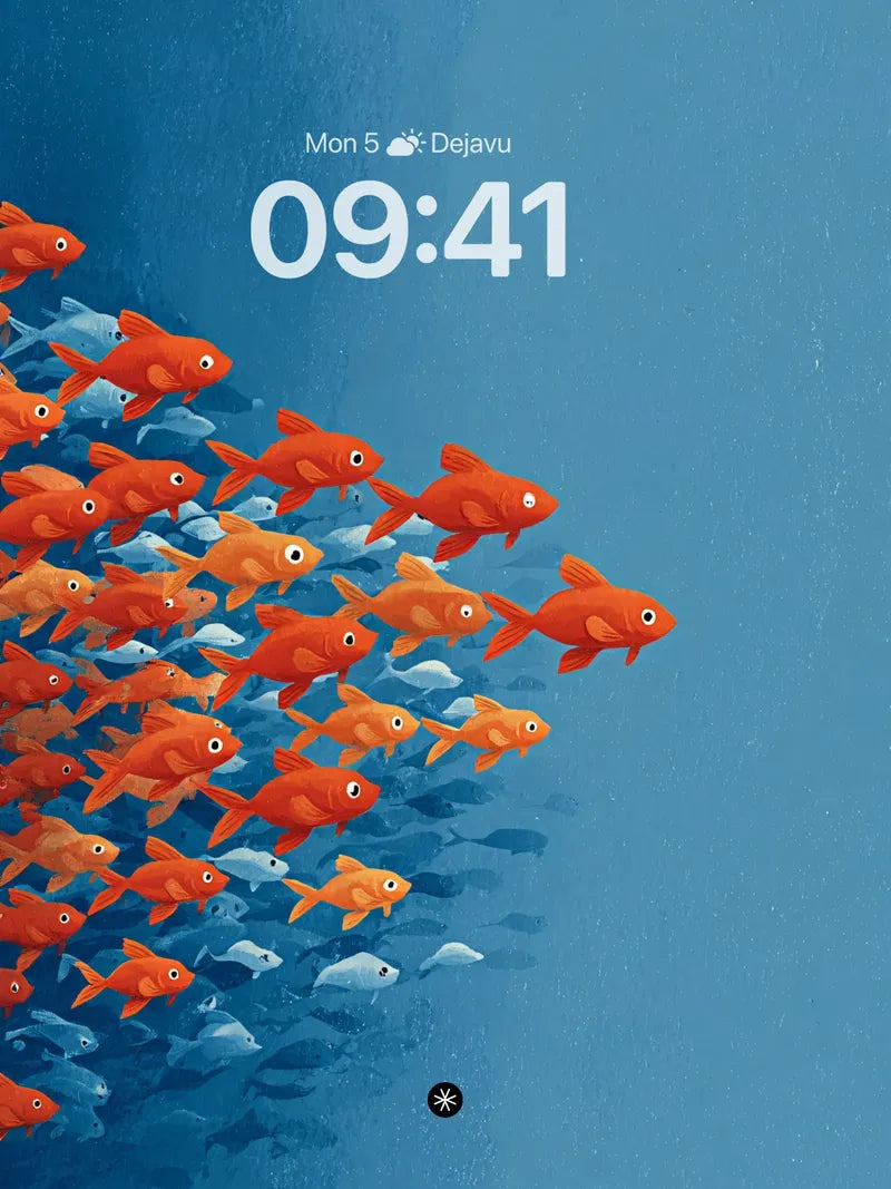 Vibrant Fish School Wallpaper wallpaper for iPhone, iPad & Mac
