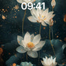 Luminous Lotus Wallpaper with Golden Dust wallpaper for iPhone, iPad & Mac