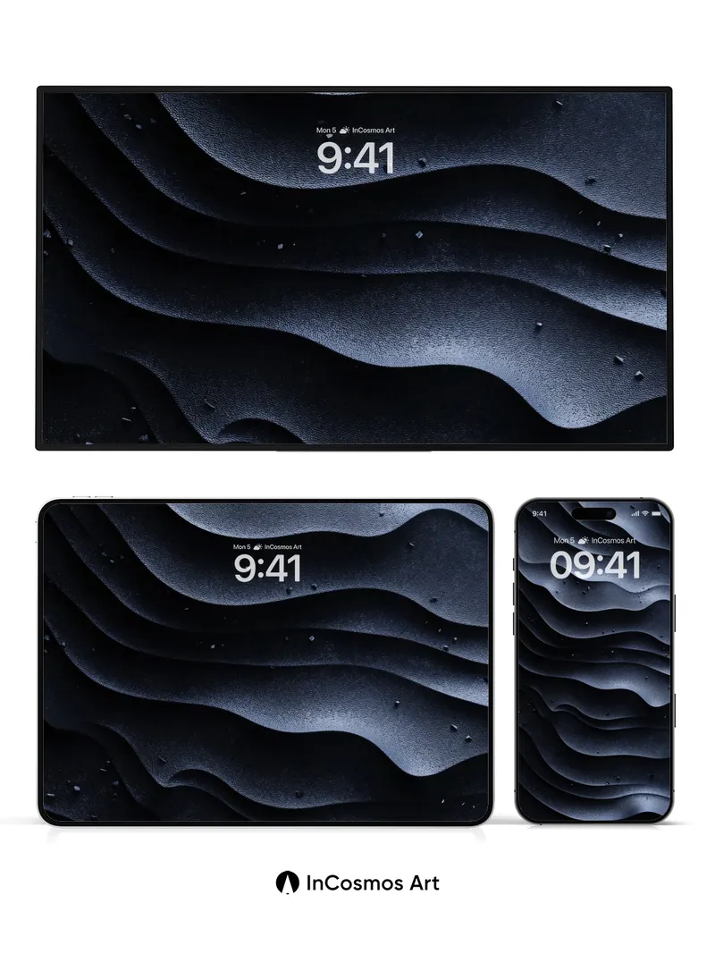 Midnight Dune Wallpaper with Whispering Ridges