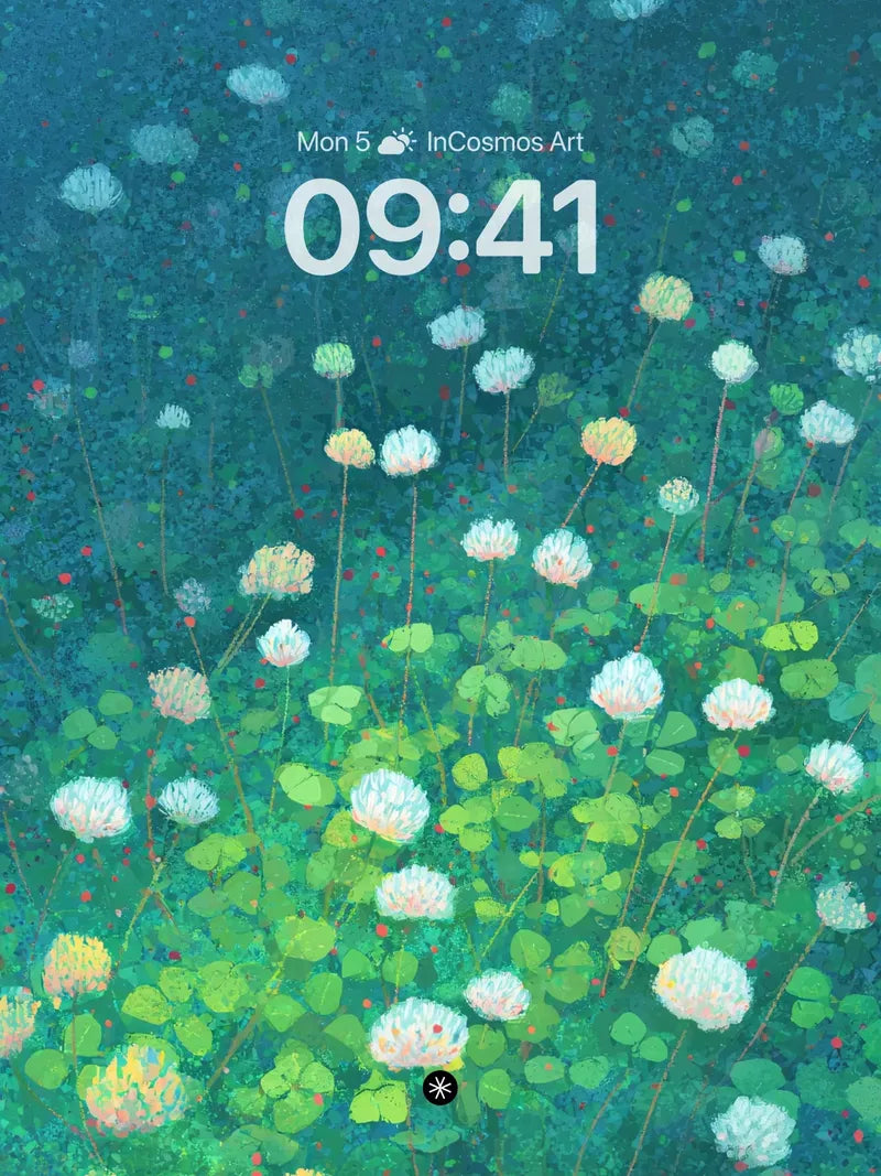 Floral Field Wallpaper 4K for iPhone Lock Screen wallpaper for iPhone, iPad & Mac