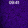 Labyrinthine Pulse Wallpaper with Neon Veins wallpaper for iPhone, iPad & Mac