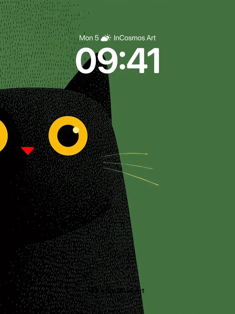 Whispering Shadow Wallpaper with Glowing Eyes