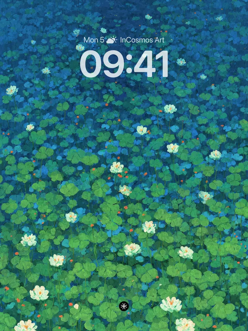 Lotus Pond Wallpaper 4K for iPhone Lock Screen wallpaper for iPhone, iPad & Mac