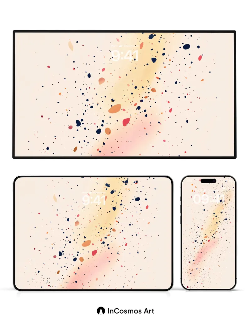 Whispering Speckle Wallpaper with Floating Hues