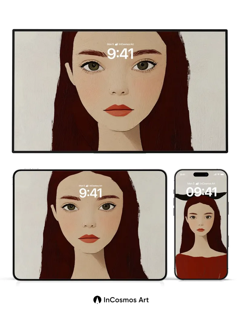 Silken Stillness Wallpaper with Batwing Bow