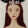 Silken Stillness Wallpaper with Batwing Bow wallpaper for iPhone, iPad & Mac