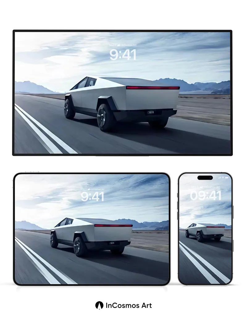 Futurist Edge Wallpaper with Angular Light