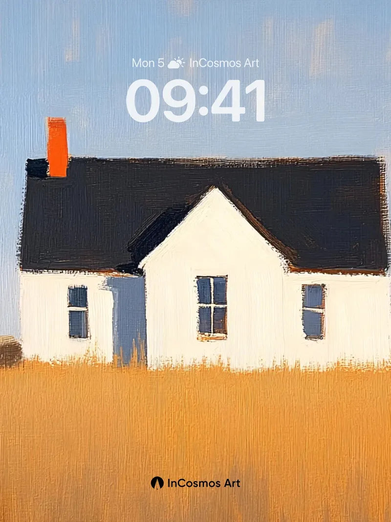 Golden Stillness Wallpaper with Whispering Fields