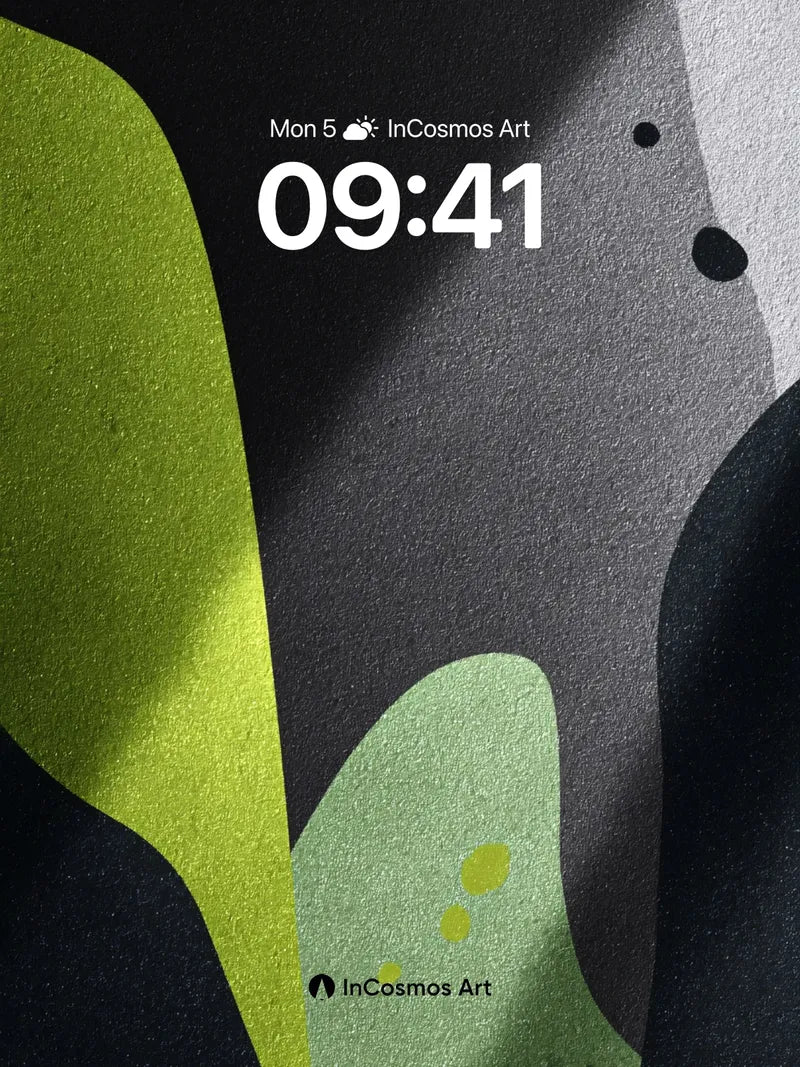 Shadowed Leaf Wallpaper with Textured Light