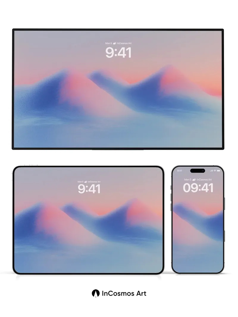 Serenity Wave Wallpaper with Ethereal Hues