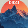 Crimson Horizon Wallpaper with Snow-Crowned Peaks wallpaper for iPhone, iPad & Mac