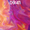 Cosmic Flame Wallpaper with Liquid Light wallpaper for iPhone, iPad & Mac