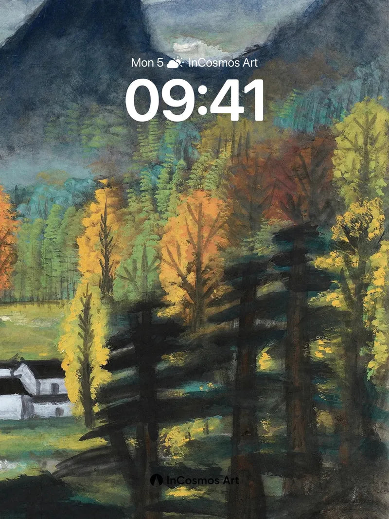 Autumn Hush Wallpaper with Mountain Veil