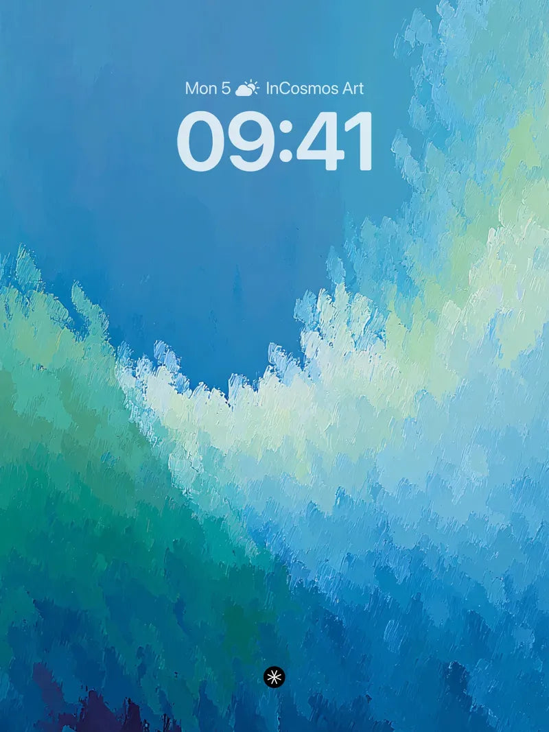 Serene Ocean Gradient Background wallpaper for iPhone, iPad & Mac