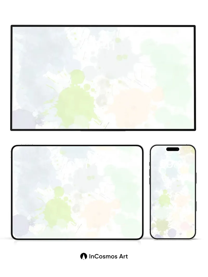 Serene Watercolor Splash Wallpaper with Ethereal Hues