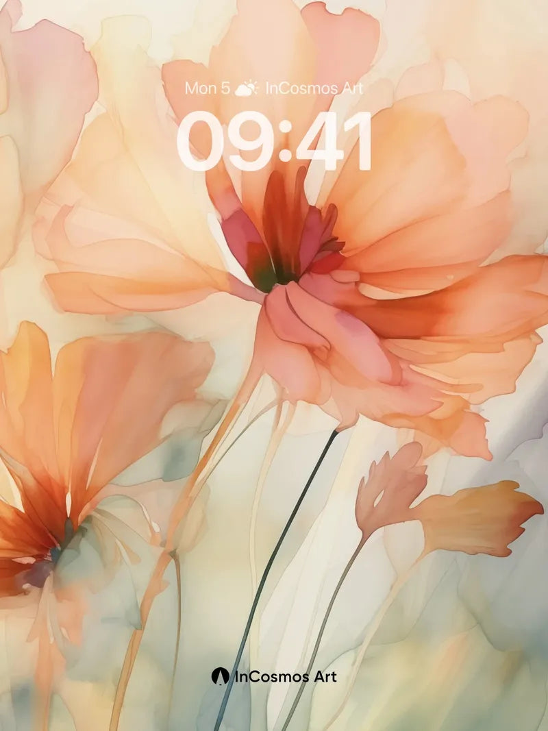 Luminous Petal Wallpaper with Ethereal Hues