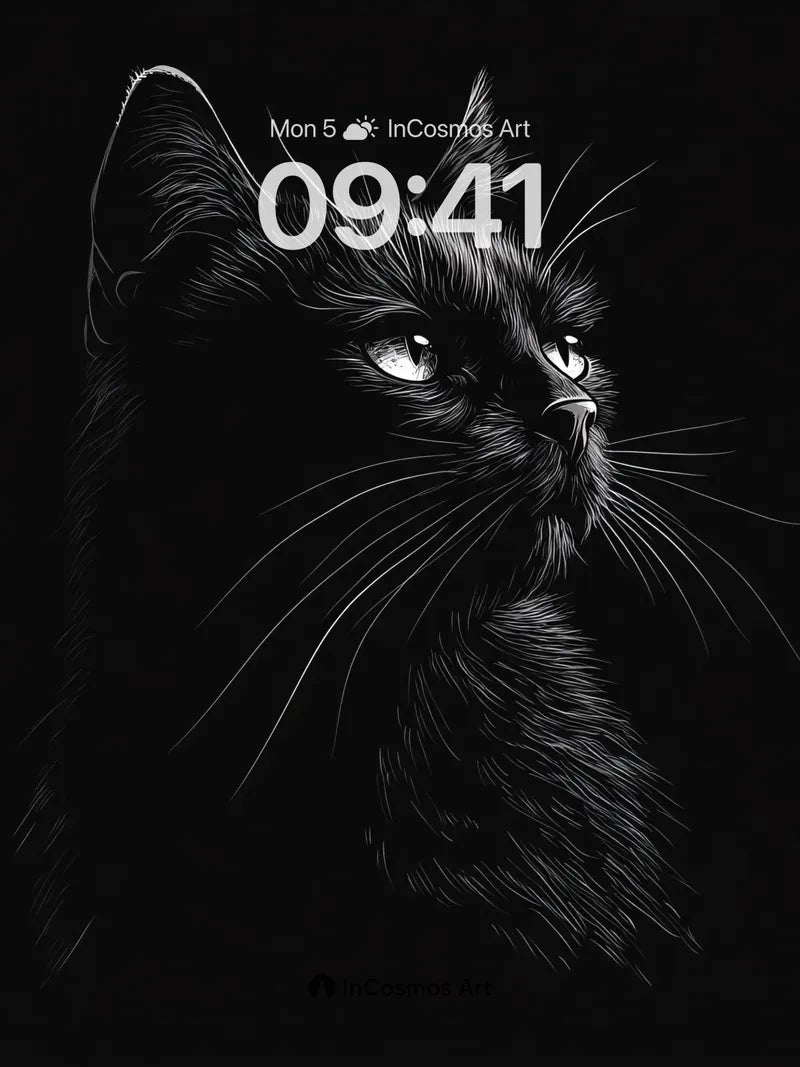 Shadow Whispers Wallpaper with Glowing Eyes