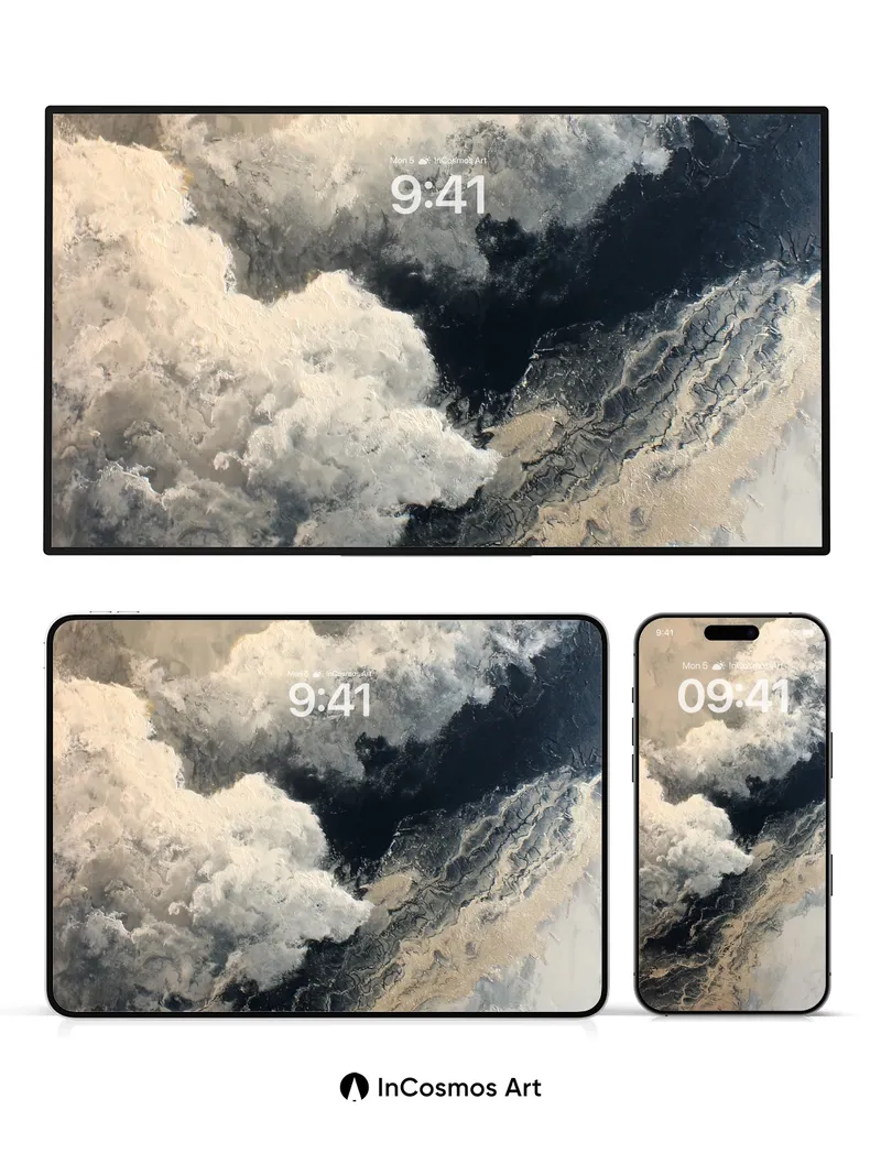 Storm Veil Wallpaper with Cloud Rivers