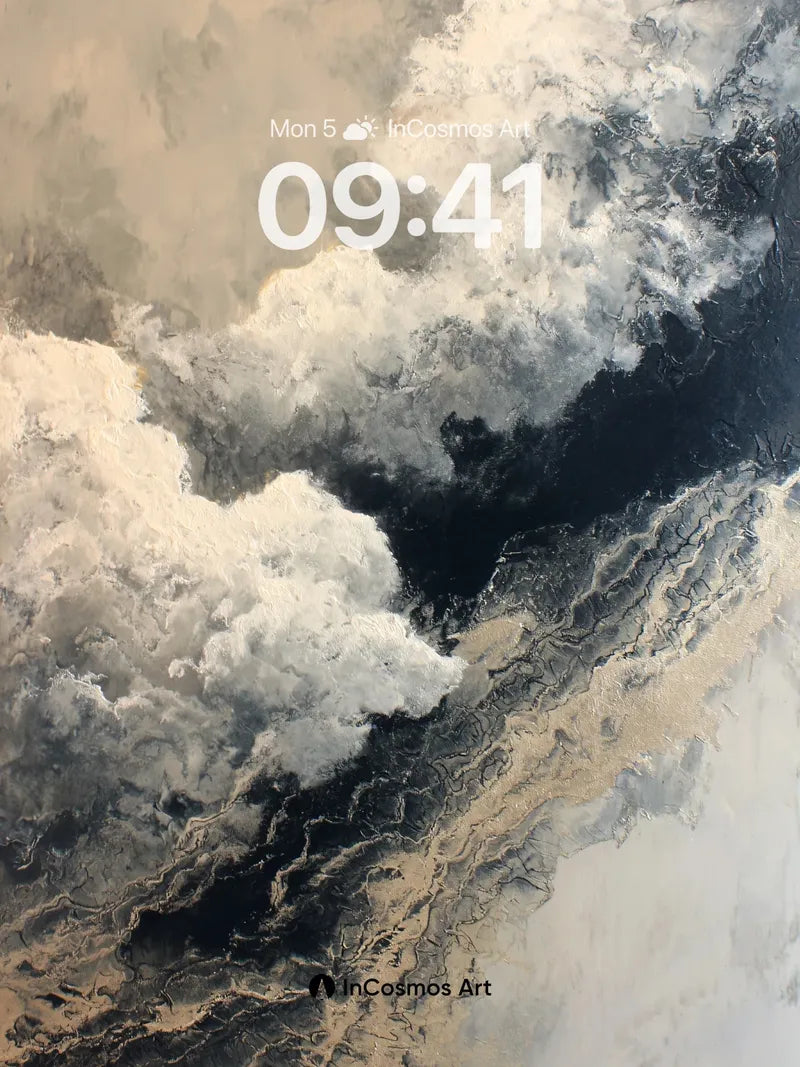 Storm Veil Wallpaper with Cloud Rivers wallpaper for iPhone, iPad & Mac