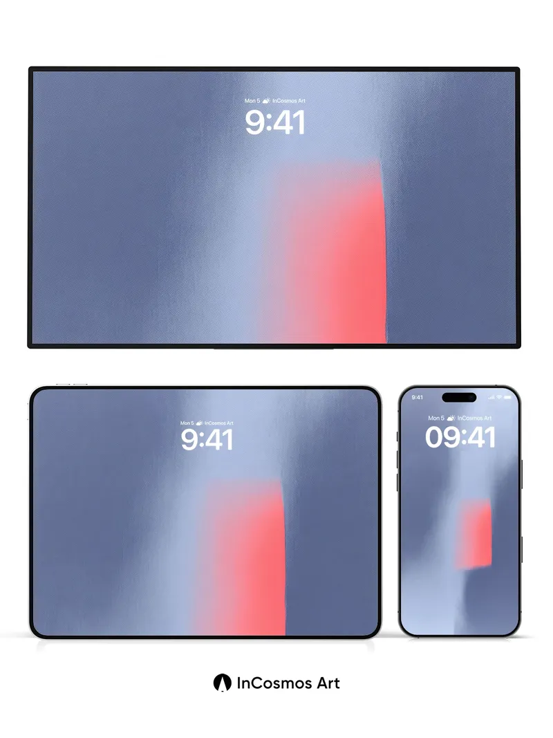 Hazy Pulse Wallpaper with Crimson Core