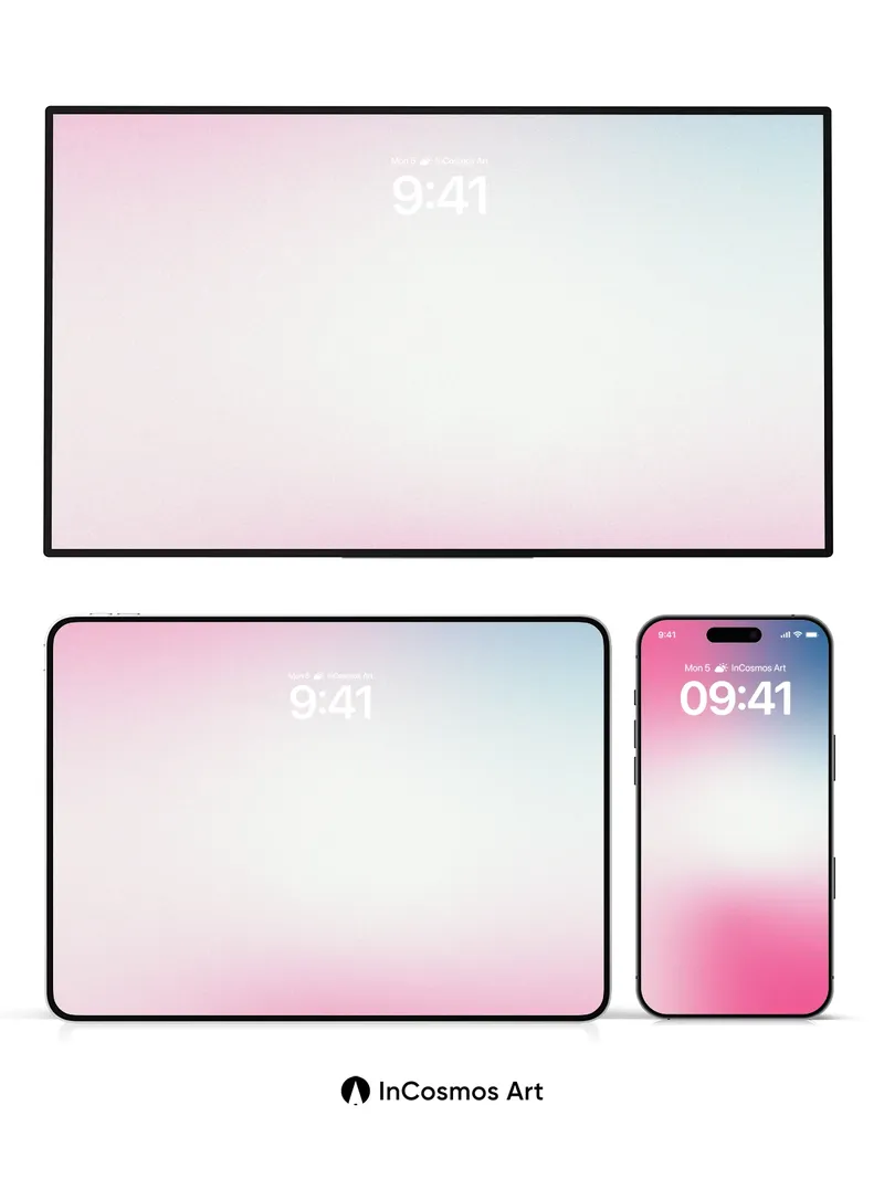 Luminous Gradient Wallpaper with Ethereal Hues