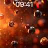 Crimson Drift Wallpaper with Floating Spices wallpaper for iPhone, iPad & Mac