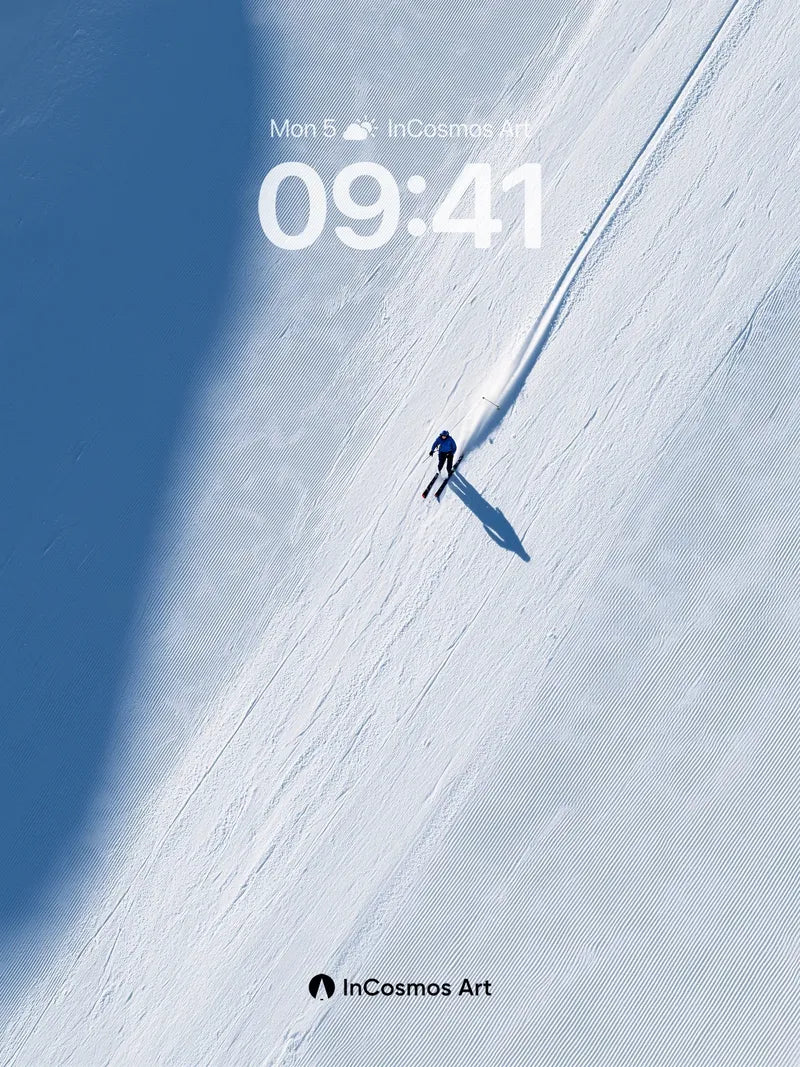 Solitary Descent Wallpaper with Frozen Shadow wallpaper for iPhone, iPad & Mac