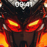 Futurist Titan Wallpaper with Glowing Eyes wallpaper for iPhone, iPad & Mac