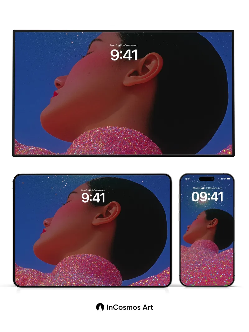 Stellar Reverie Wallpaper with Cosmic Threads