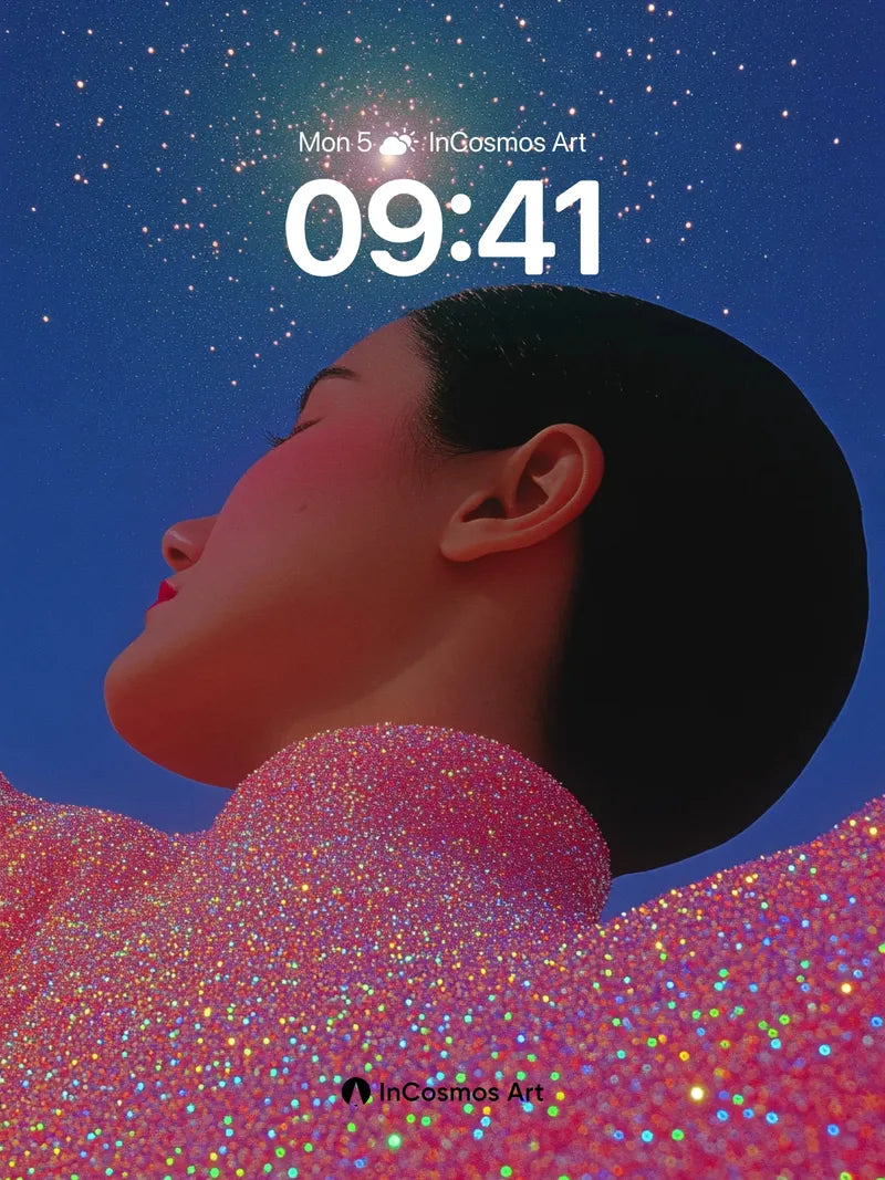 Stellar Reverie Wallpaper with Cosmic Threads wallpaper for iPhone, iPad & Mac