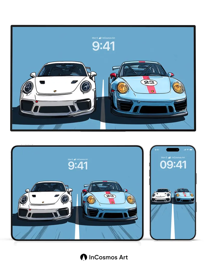 Speed Mirage Wallpaper with Racing Lines