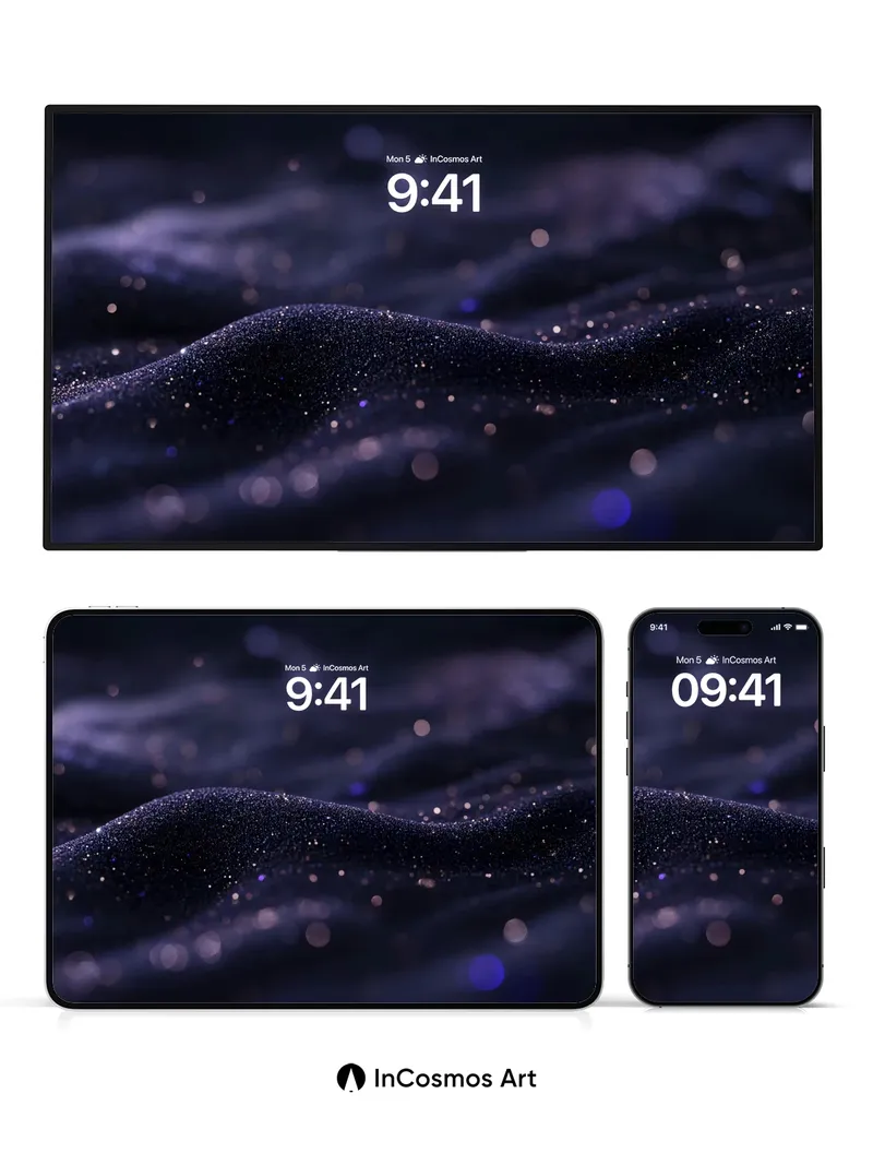 Velvet Night Wallpaper with Starlight Dust