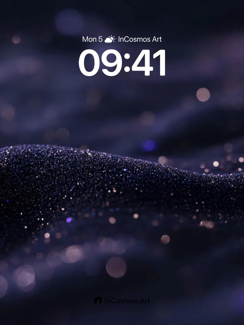 Velvet Night Wallpaper with Starlight Dust