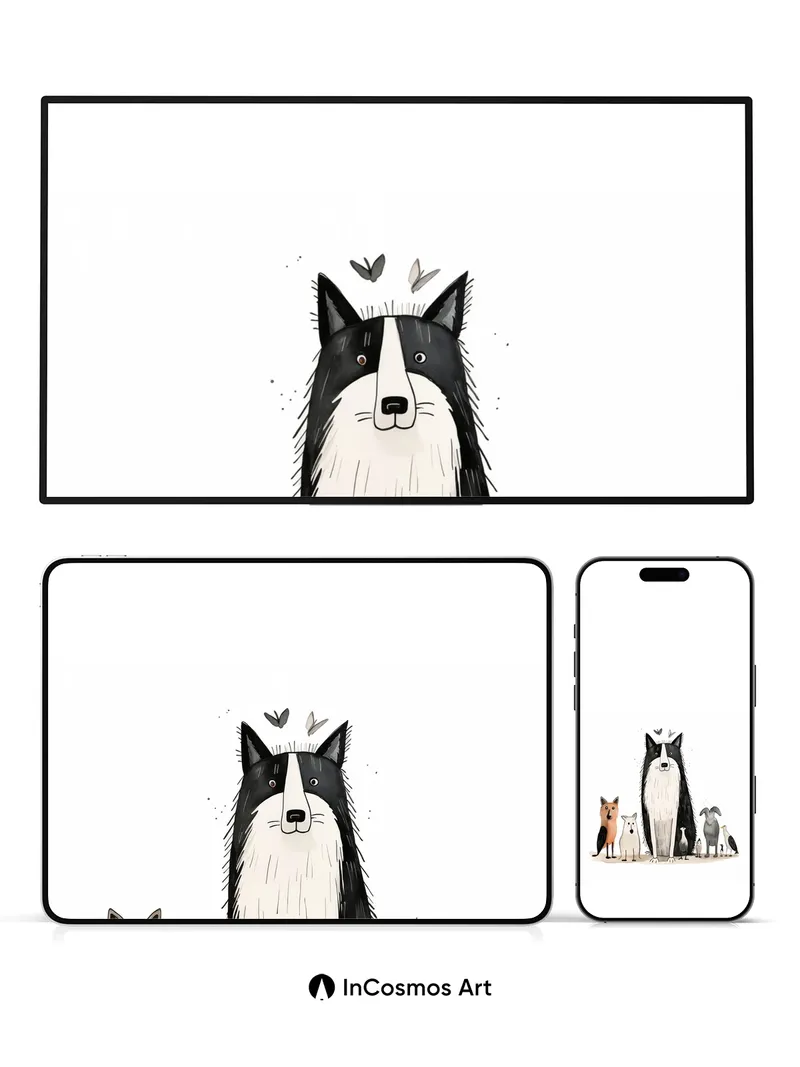 Whispering Forest Wallpaper with Animal Friends