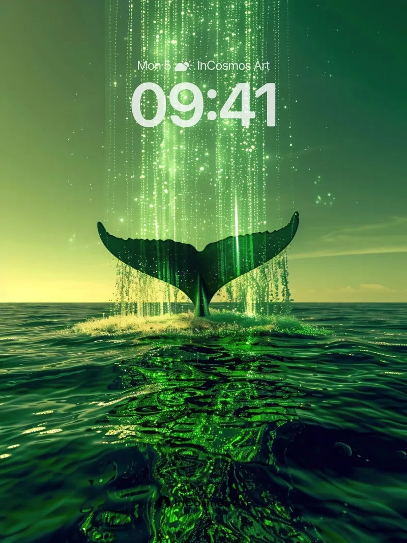 Whispering Depths Wallpaper with Celestial Tail