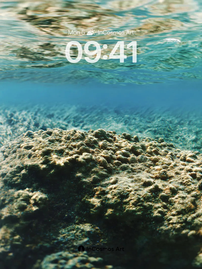 Serenity Underwater Wallpaper with Coral Textures