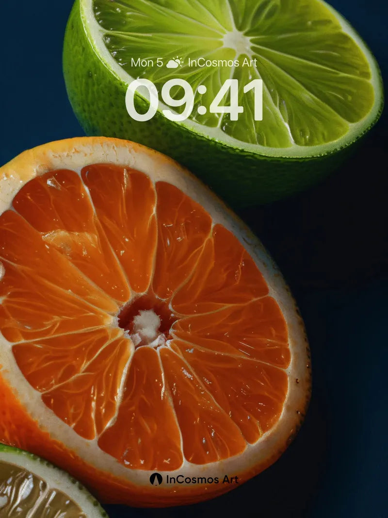 Citrus Pulse Wallpaper with Juicy Depth