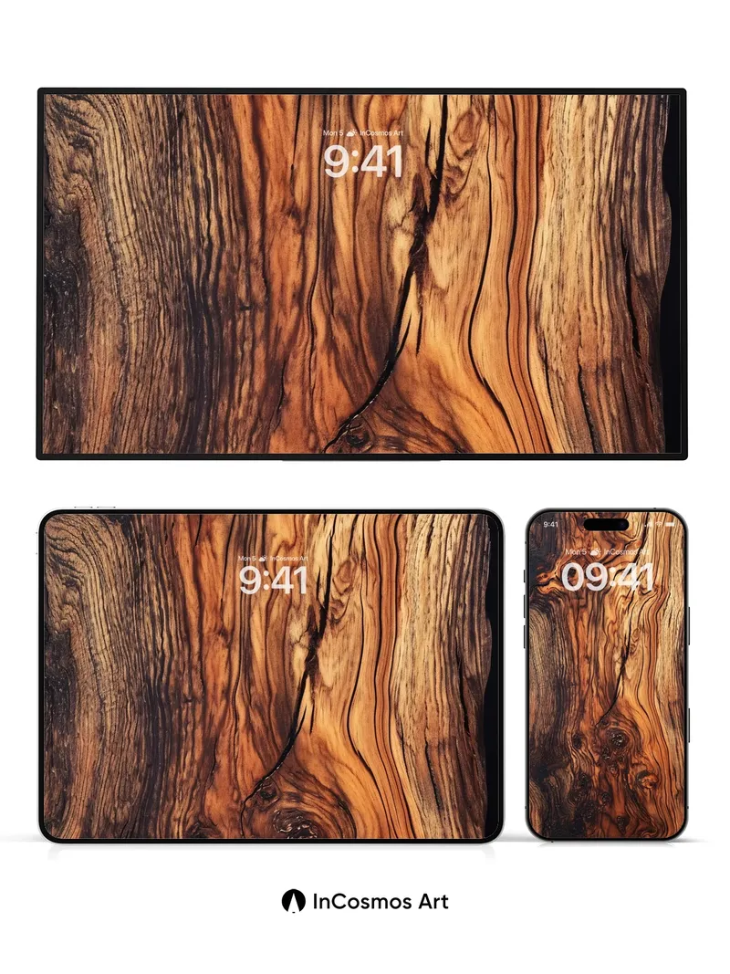 Whispering Grain Wallpaper with Living Veins