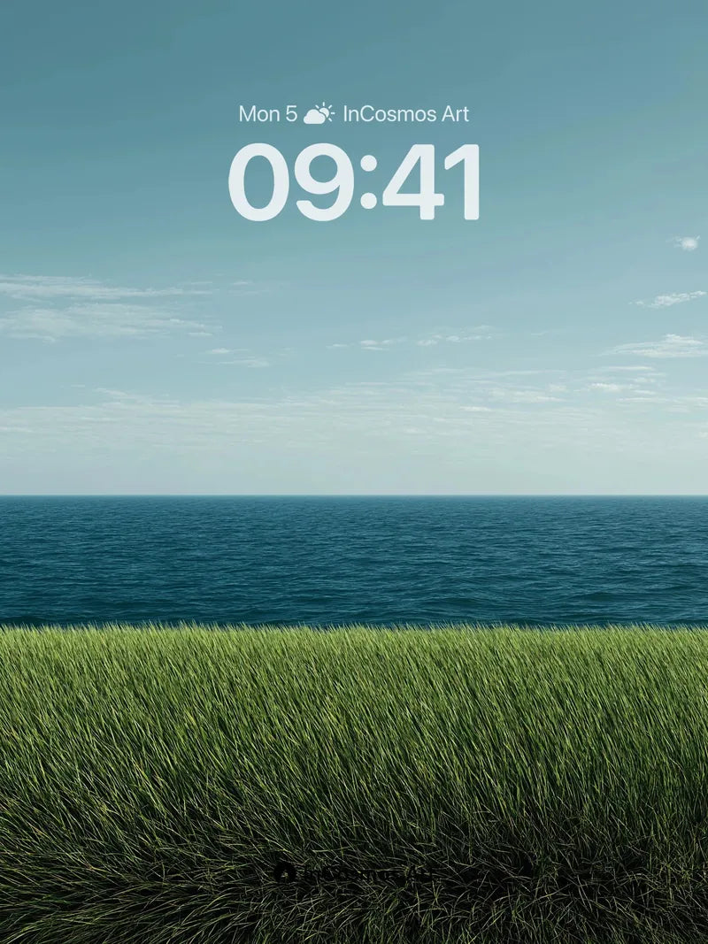 Serenity Horizon Wallpaper with Infinite Grass wallpaper for iPhone, iPad & Mac