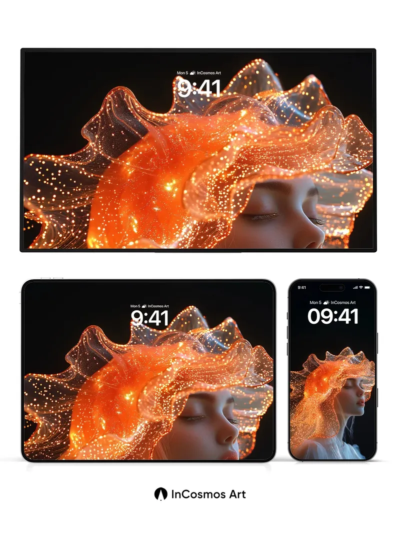 Luminous Veil Wallpaper with Starlight Texture