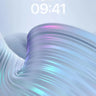Luminous Wave Wallpaper with Iridescent Flow wallpaper for iPhone, iPad & Mac
